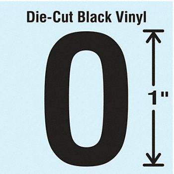 STRANCO INC Die Cut Letter Label O 10 Cards PK10, 30WZ76