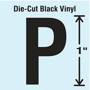 STRANCO INC Die Cut Letter Label P 10 Cards PK10, 30WZ77