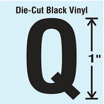 STRANCO INC Die Cut Letter Label Q 10 Cards PK10, 30WZ78