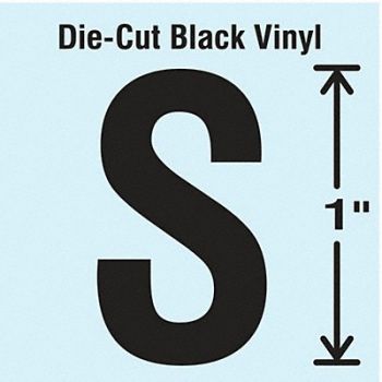STRANCO INC Die Cut Letter Label S 10 Cards PK10, 30WZ80