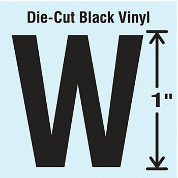 STRANCO INC Die Cut Letter Label W 10 Cards PK10, 30WZ84