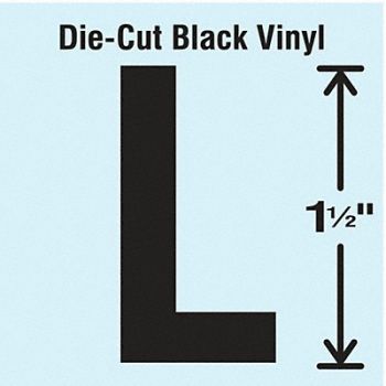 STRANCO INC Die Cut Letter Label L 10 Cards PK10, 30XA10