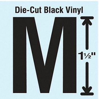 STRANCO INC Die Cut Letter Label M 10 Cards PK10, 30XA11