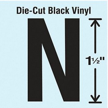 STRANCO INC Die Cut Letter Label N 10 Cards PK10, 30XA12