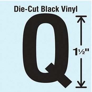 STRANCO INC Die Cut Letter Label Q 10 Cards PK10, 30XA15