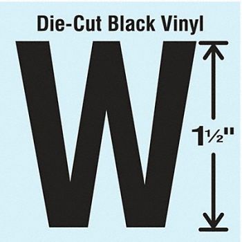 STRANCO INC Die Cut Letter Label W 10 Cards PK10, 30XA21
