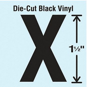 STRANCO INC Die Cut Letter Label X 10 Cards PK10, 30XA22
