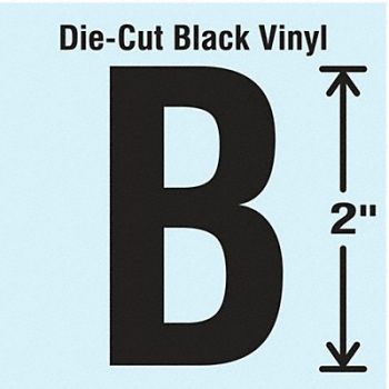 STRANCO INC Die Cut Letter Label B 10 Cards PK10, 30XA36
