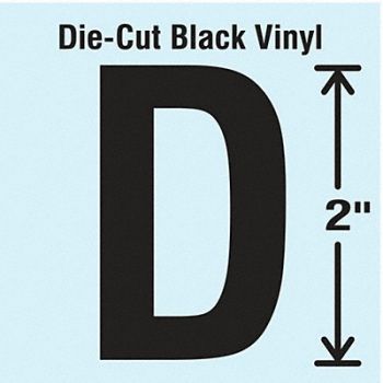 STRANCO INC Die Cut Letter Label D 10 Cards PK10, 30XA38