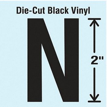 STRANCO INC Die Cut Letter Label N 10 Cards PK10, 30XA48