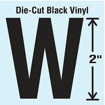 STRANCO INC Die Cut Letter Label W 10 Cards PK10, 30XA57