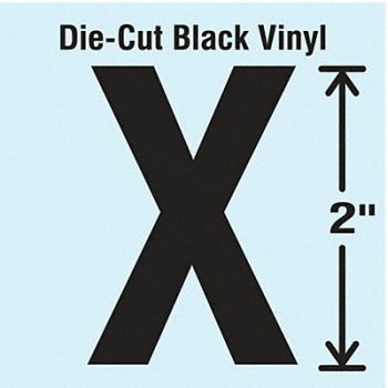STRANCO INC Die Cut Letter Label X 10 Cards PK10, 30XA58