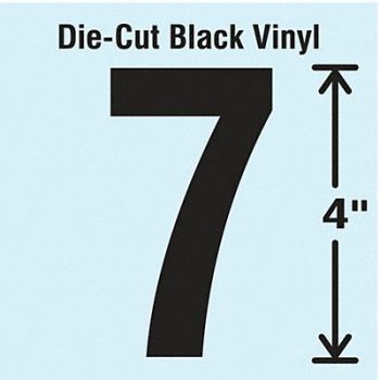 STRANCO INC Die Cut Number Label 7 10 Cards PK10, 30XC05