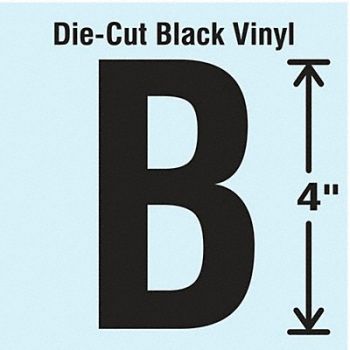 STRANCO INC Die Cut Letter Label B 10 Cards PK10, 30XC09