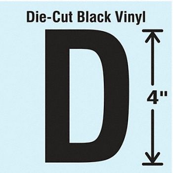 STRANCO INC Die Cut Letter Label D 10 Cards PK10, 30XC11