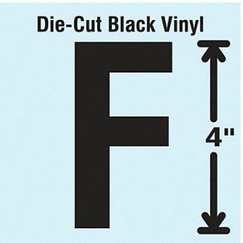 STRANCO INC Die Cut Letter Label F 10 Cards PK10, 30XC13