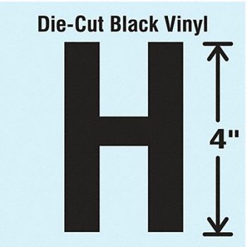STRANCO INC Die Cut Letter Label H 10 Cards PK10, 30XC15