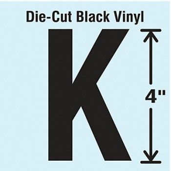 STRANCO INC Die Cut Letter Label K 10 Cards PK10, 30XC18