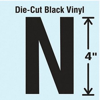 STRANCO INC Die Cut Letter Label N 10 Cards PK10, 30XC21