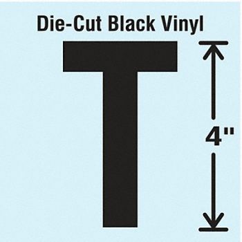 STRANCO INC Die Cut Letter Label T 10 Cards PK10, 30XC27