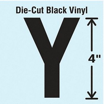 STRANCO INC Die Cut Letter Label Y 10 Cards PK10, 30XC32