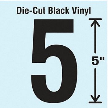 STRANCO INC Die Cut Number Label 5 10 Cards PK10, 30XC39