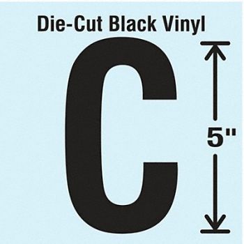 STRANCO INC Die Cut Letter Label C 10 Cards PK10, 30XC46