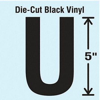 STRANCO INC Die Cut Letter Label U 10 Cards PK10, 30XC64