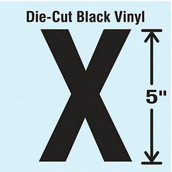 STRANCO INC Die Cut Letter Label X 10 Cards PK10, 30XC67