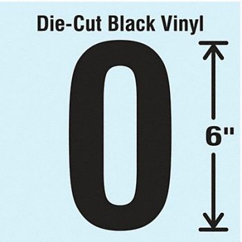 STRANCO INC Die Cut Number Label 0, 30XC70