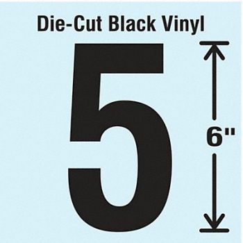 STRANCO INC Die Cut Number Label 5, 30XC75