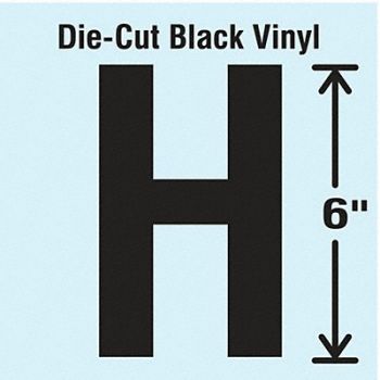 STRANCO INC Die Cut Letter Label H, 30XC87