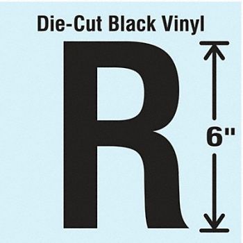 STRANCO INC Die Cut Letter Label R, 30XC97