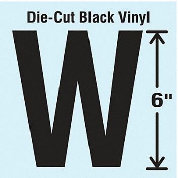 STRANCO INC Die Cut Letter Label W, 30XD03