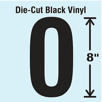 STRANCO INC Die Cut Number Label 0, 30XD07