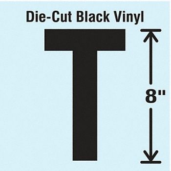 STRANCO INC Die Cut Letter Label T, 30XD36