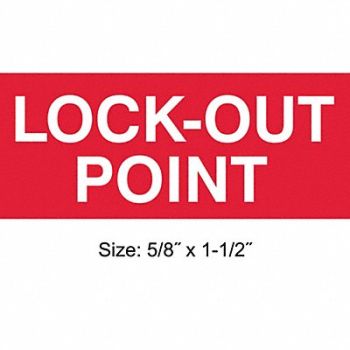 STRANCO INC Inspection Label ENG Maintenance PK350, 30XD54