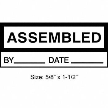 STRANCO INC Inspection Label English Quality PK350, 30XD61