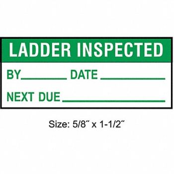 STRANCO INC Inspection Label ENG Maintenance PK350, 30XD64