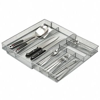 HONEY-CAN-DO Expandable Cutlery Tray 7 Compartments, 30XN06