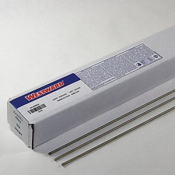 WESTWARD Brazing Alloy Rod Nickel Silver 1/8 in., 30XP64