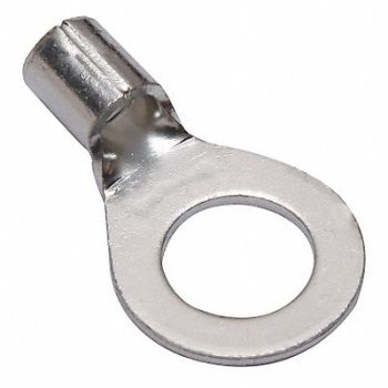 BURNDY Ring Terminal Bare 8 AWG 8 AWG PK10, 30XT37