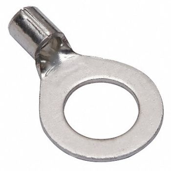 BURNDY Ring Terminal Bare 8 AWG 8 AWG PK10, 30XT38