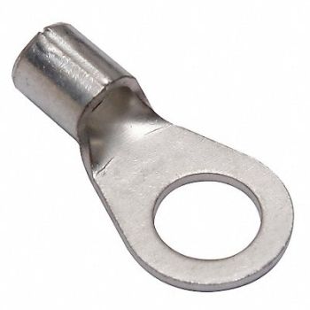 BURNDY Ring Terminal Bare 8 AWG 8 AWG PK10, 30XT43