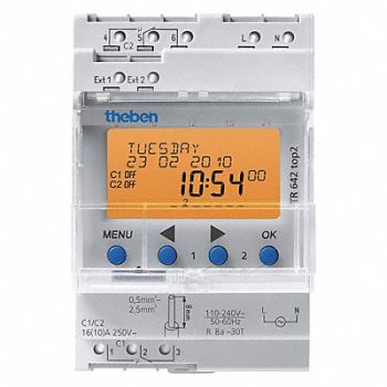 THEBEN Electr Timer Din Rail 365 Day Astro 2Chn, 30YH31