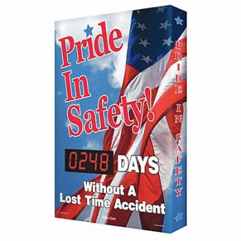 ACCUFORM Electronic Scoreboard 28 in x 20 in Blue, 30Z972