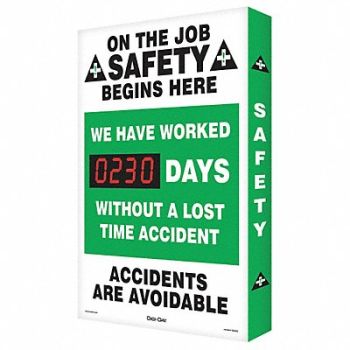 ACCUFORM Electronic Scoreboard 28in x 20in White, 30Z973