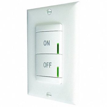 LITHONIA LIGHTING Wireless Wall Switch 1-Pole On/Off White, 30ZX10