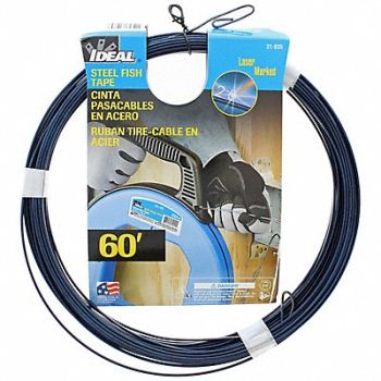 IDEAL Fish Tape 1/8 In x 60 ft Carbon Steel, 31AD46