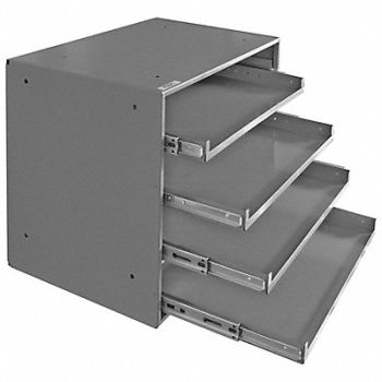 DURHAM MFG SldngDrwrCabFrame Gray Bearing Steel 4Bx, 1XHL6